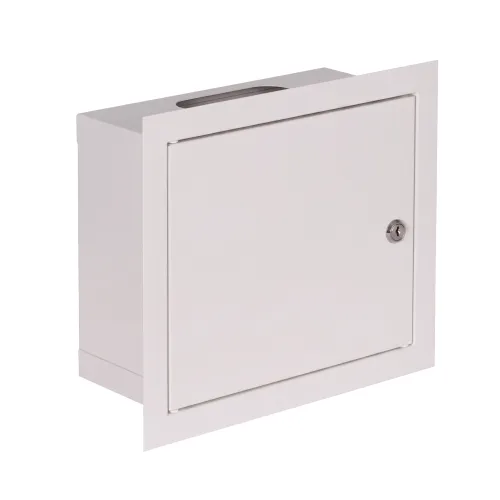 Rozdzielnica-modułowa-podtynkowa-6-modułów-IP31-270x225x120-Biała-RP-6-Z-ZAMKIEM-przód