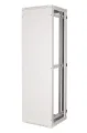 Szafa rack stojąca 42U Beta Light drzwi z szybą hartowaną Spawana Sabaj System drzwi otwarte tył.webp