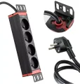 Listwa zasilająca do szafy rack 10 4 gniazda 2,8m 10-LZ4G-3M przedłużacz trzy perspektywy listwy