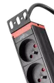 Listwa zasilająca do szafy rack 10 4 gniazda 3m 10-LZ4G-3M Sabaj zbliżenie na uchwyt rack