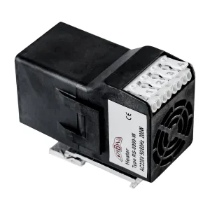 Grzałka do szafy sterowniczej z wentylatorem 200W IP20 230V RS-0999-W