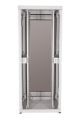 Szafa rack 19" pyłoszczelna IP54 42Ux 600x800 Osłona pełna Boki zdejmowane Drzwi szyba Ral 7035 szara WR19-42U-68-DS-S bez zamontowanych ścian bocznych