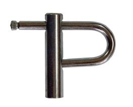 Kłódka zamykana na klucz prostokątny typu K14, do zamontowania w szafkach energetycznych.