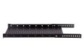 Półka do szaf rack 19" 1U Głębokość 650 mm Nośność 35kg CZARNA 9005 19-0144C od boku