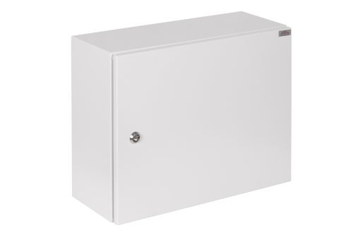 Obudowa hermetyczna IP65 1-licznikowa 3-fazowy 24 moduły 520x400x210 Szara z zamkiem RH 3F24 Z przód