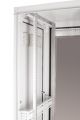 Szafa rack 19" pyłoszczelna IP54 42Ux 600x800 Osłona pełna Boki zdejmowane Drzwi szyba Ral 7035 szara WR19-42U-68-DS-S bez ściany bocznej i drzwi zblizenie na wnętrze szafy