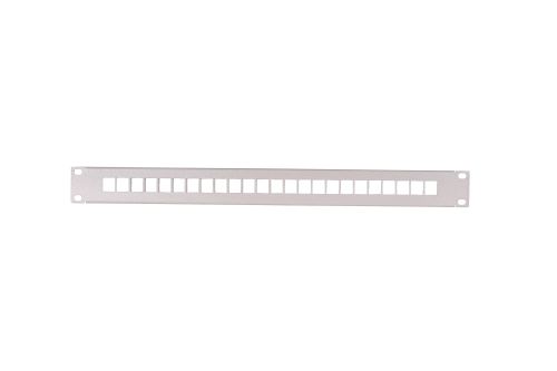 Panel światłowodowy w standardzie 19 cali, wyposażony w 24 porty SC, wysokość 1 U. 19-0095S