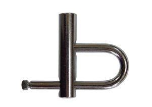 Kłódka zamykana na klucz trójkątny K14, do zamontowania w szafka energetycznych.