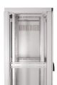 Szafa rack 19" pyłoszczelna IP54 42Ux 600x800 Osłona pełna Boki zdejmowane Drzwi szyba Ral 7035 szara WR19-42U-68-DS-S demontaż drzwi bocznych