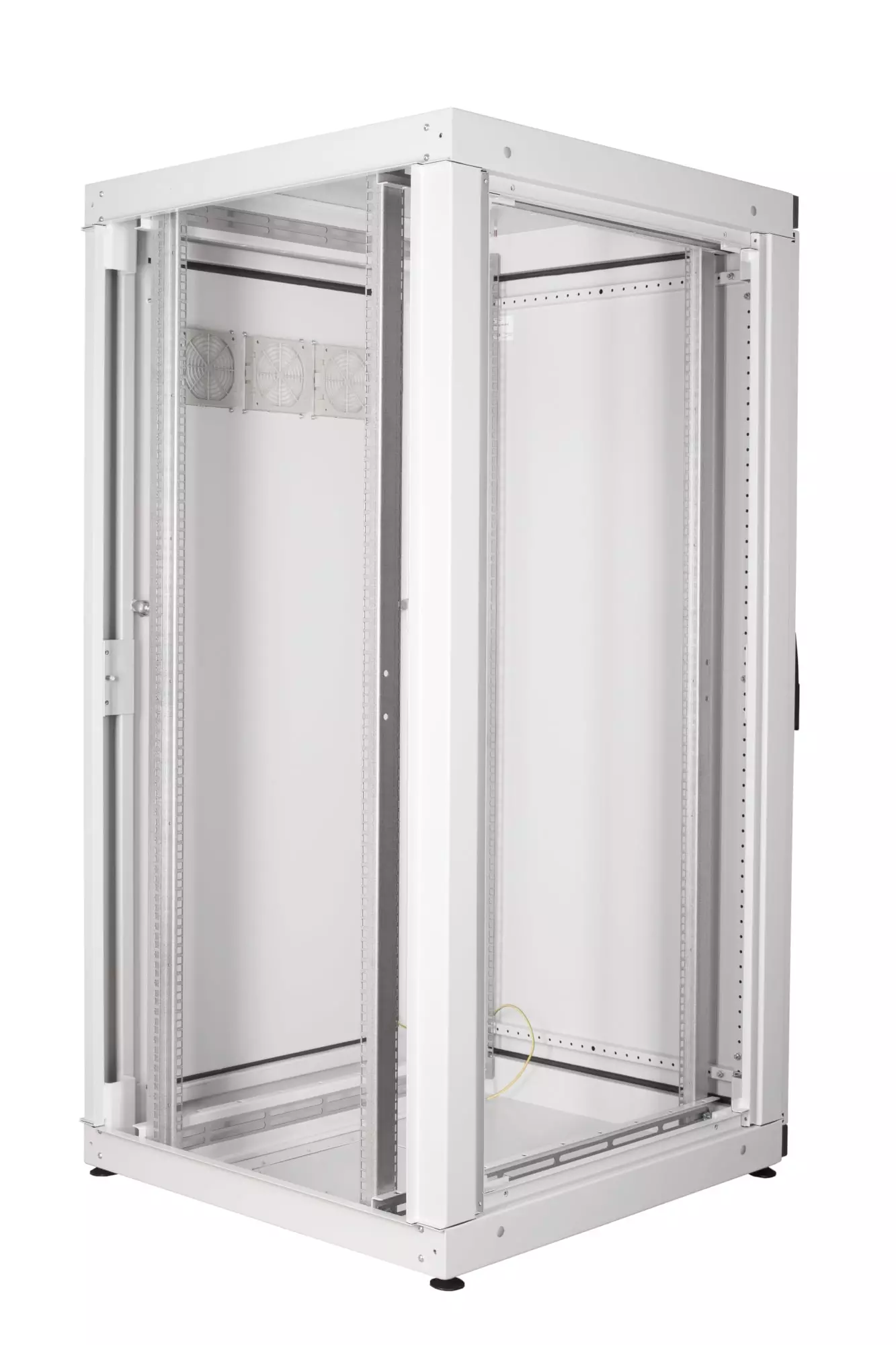 szafa rack WR 32U firmy Sabaj bez ścian bocznych drzwi