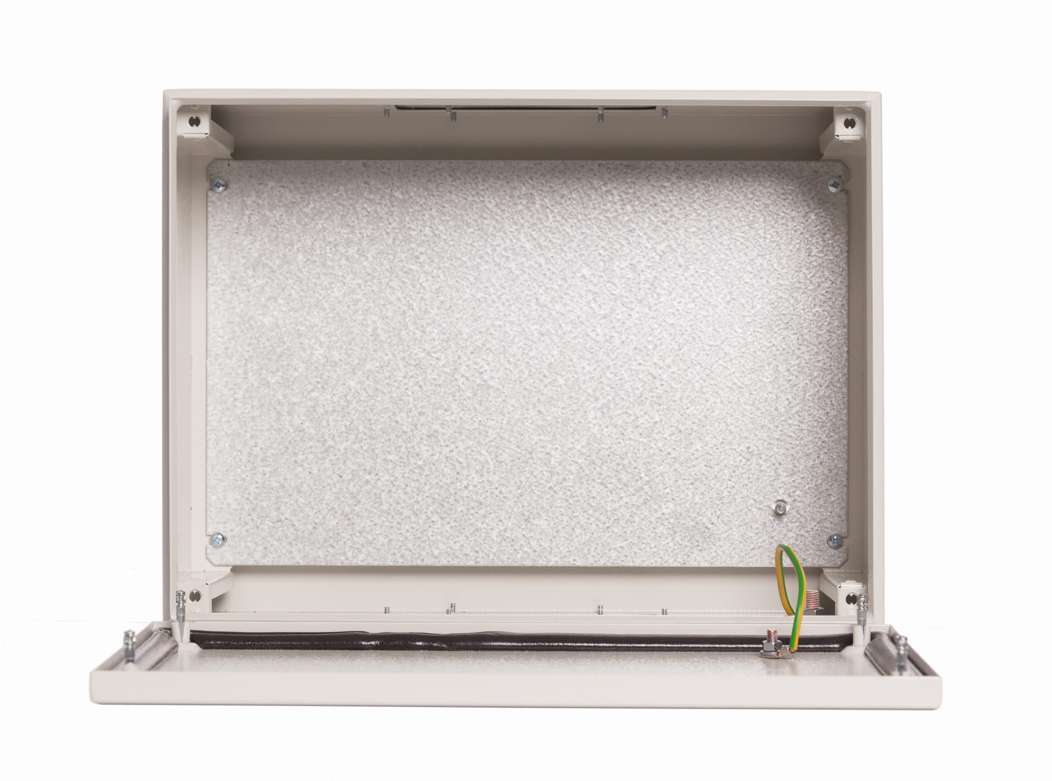 Obudowa hermetyczna IP66 300X200X120 Szara z szyną TH Szafa Sterownicza RH 32-120 otwarta