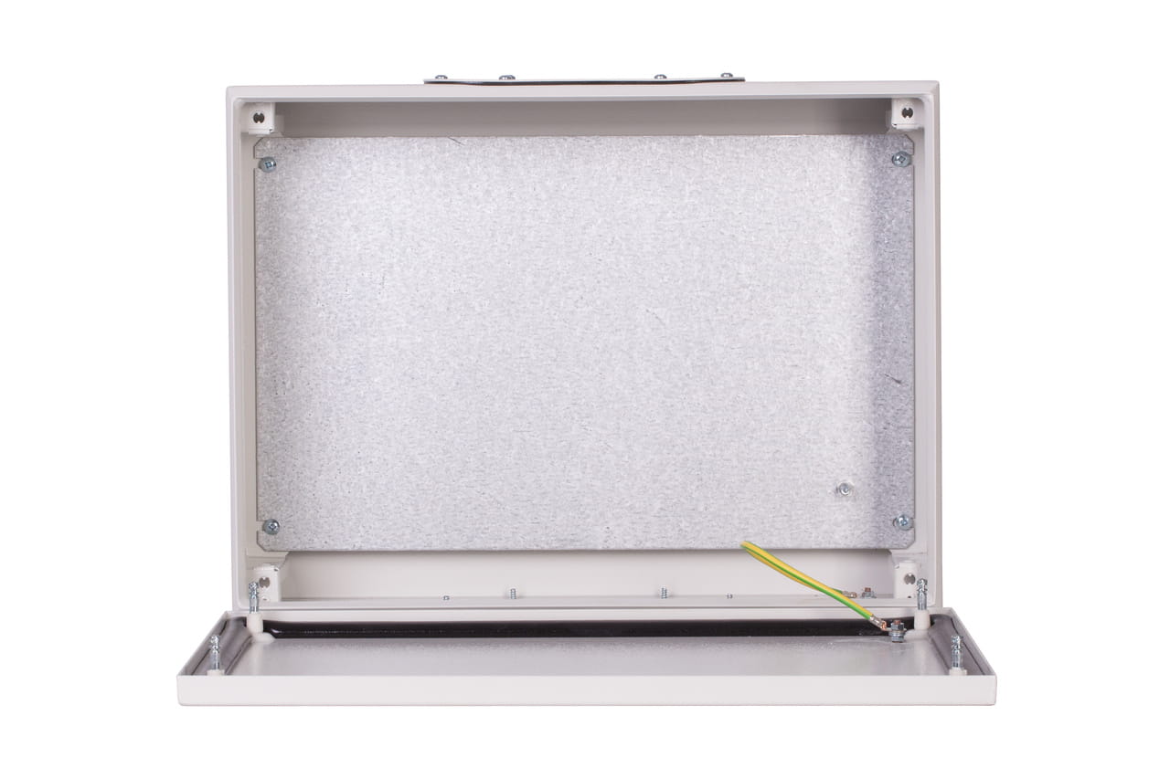 Obudowa hermetyczna IP66 400x150x120mm Szara z szyną TH Szafa Sterownicza RH 41-120 TWIST otwarta