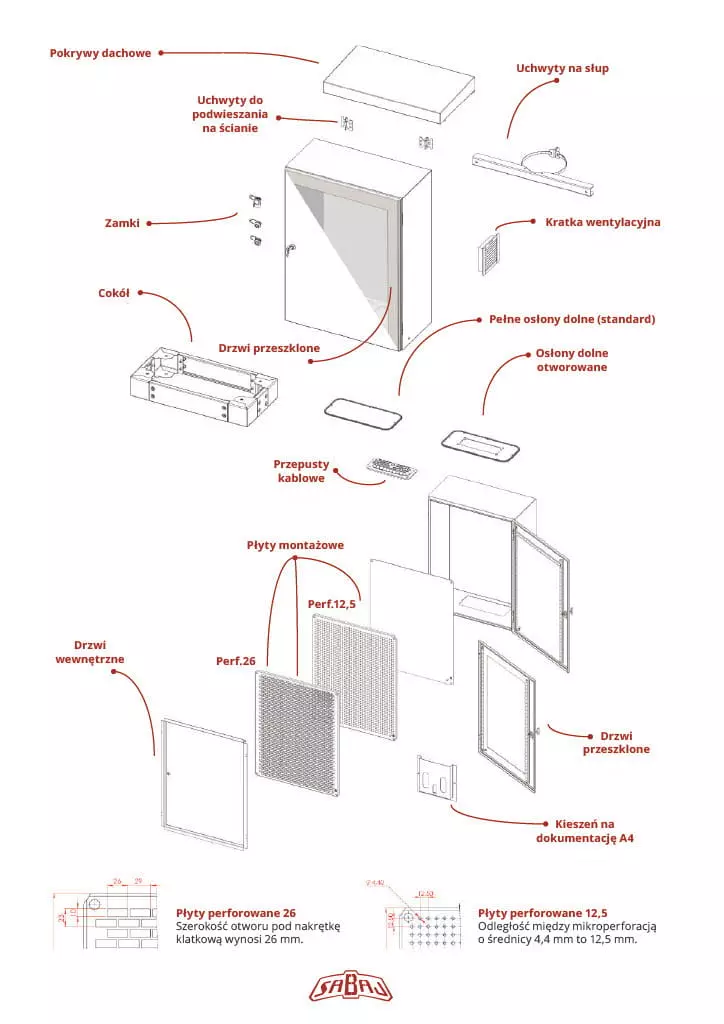 akcesoria do szaf RH firmy Sabaj