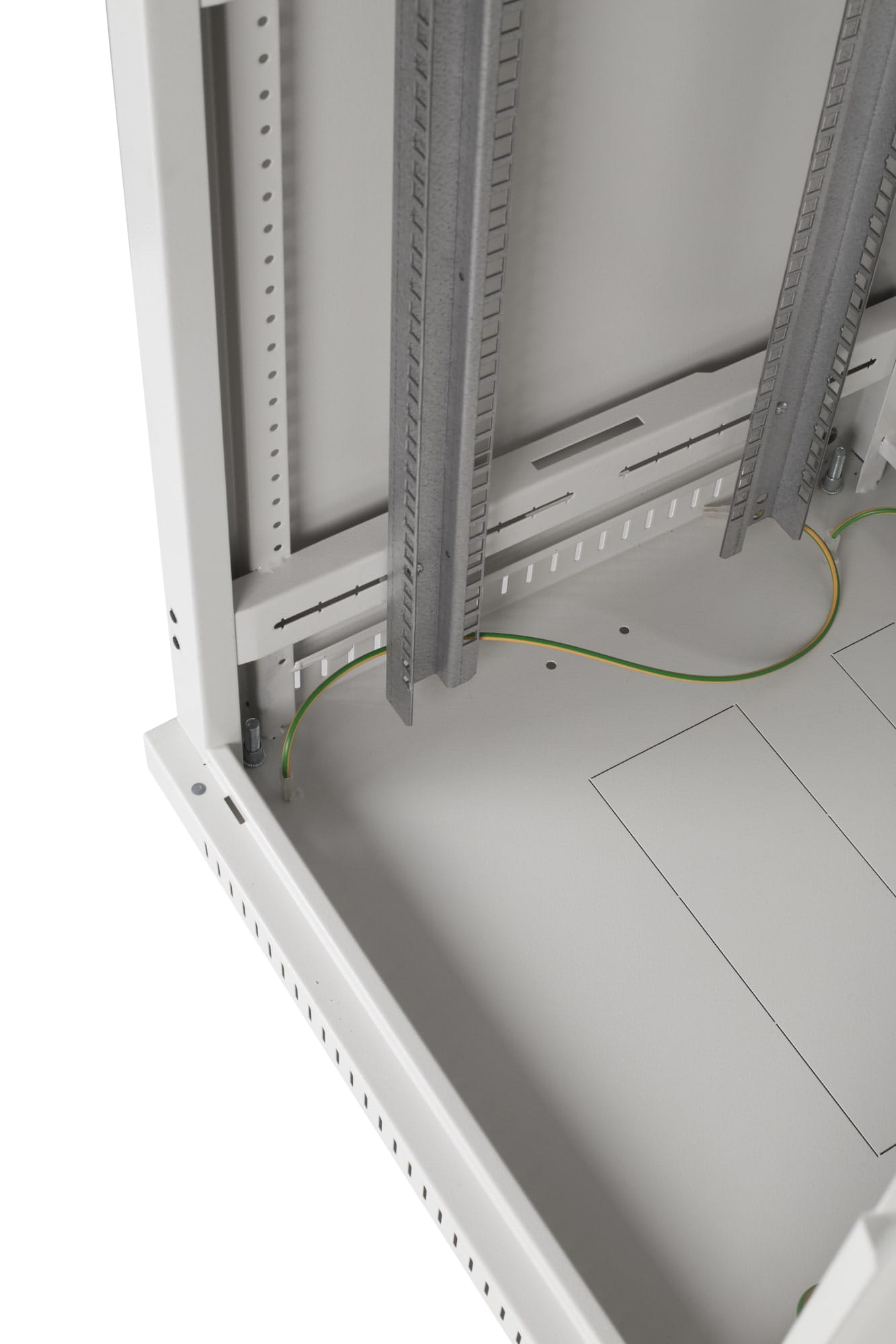 Obudowa hermetyczna stal nierdzewna wnętrzowa z płytą montażową ocynkowaną 2mm i zamkiem na klucz standardowy RH zdjęcie otwarte