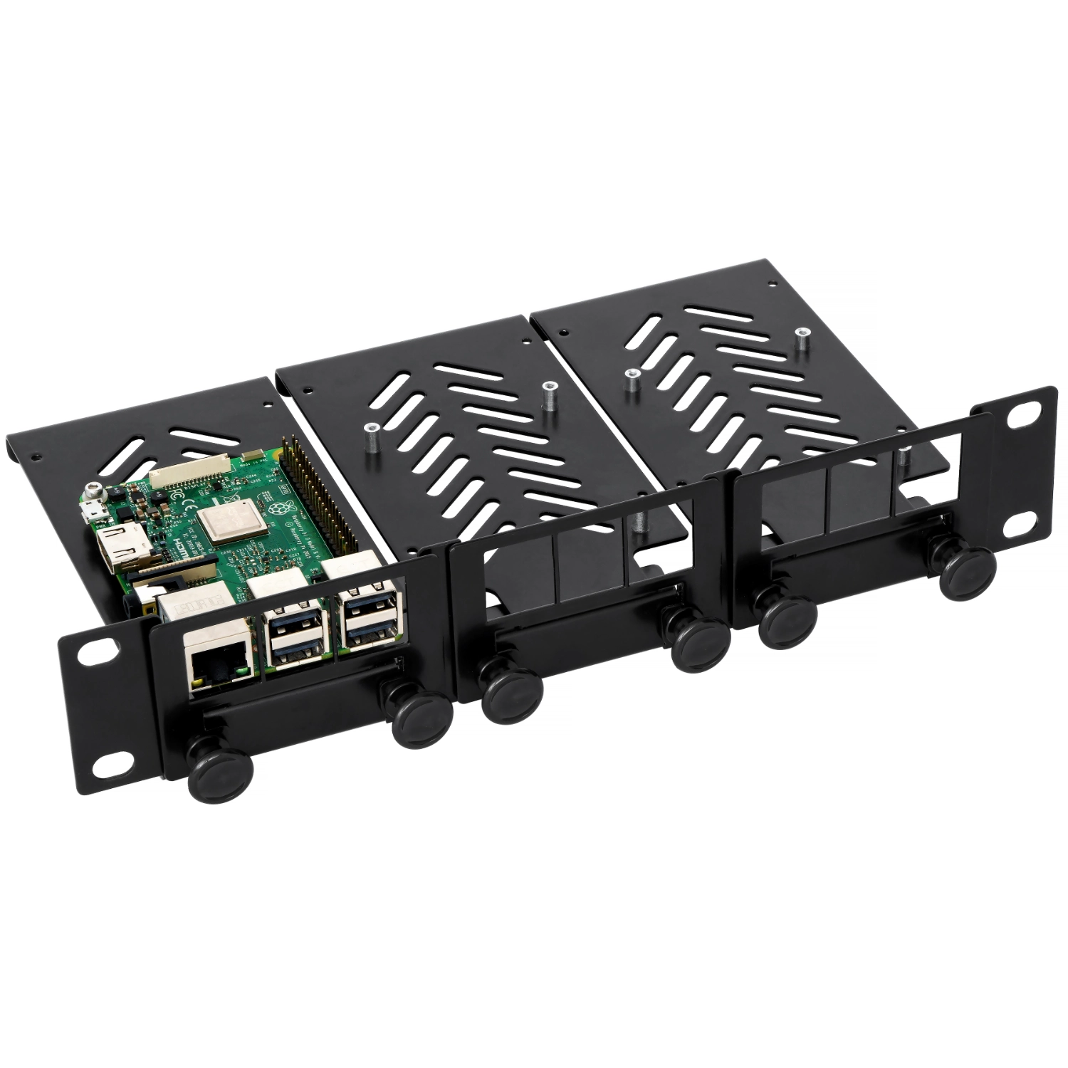 Panel rack 10 cali 1U na 3 Raspberry Pi – zdjęcie 2